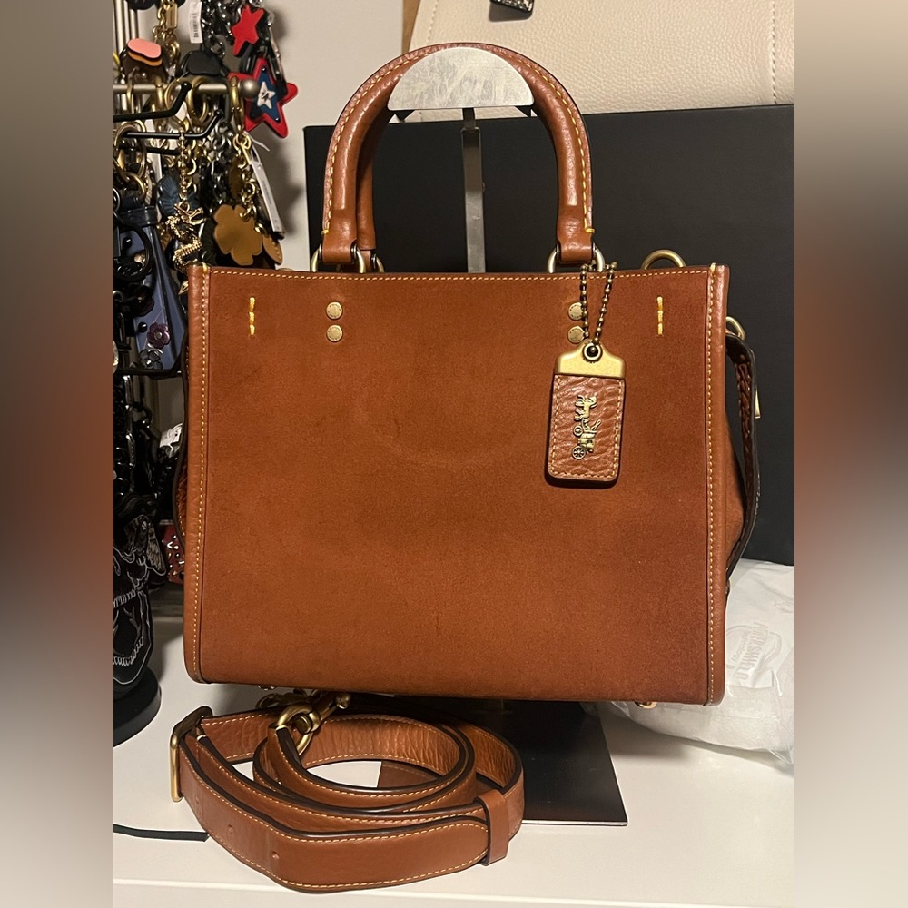 Coach Rogue 25 in Saddle Suede